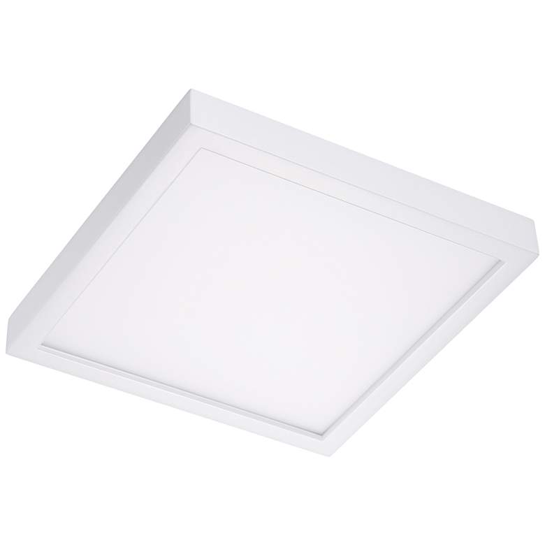 Image 2 Disk 8" Wide White Square LED Ceiling Light