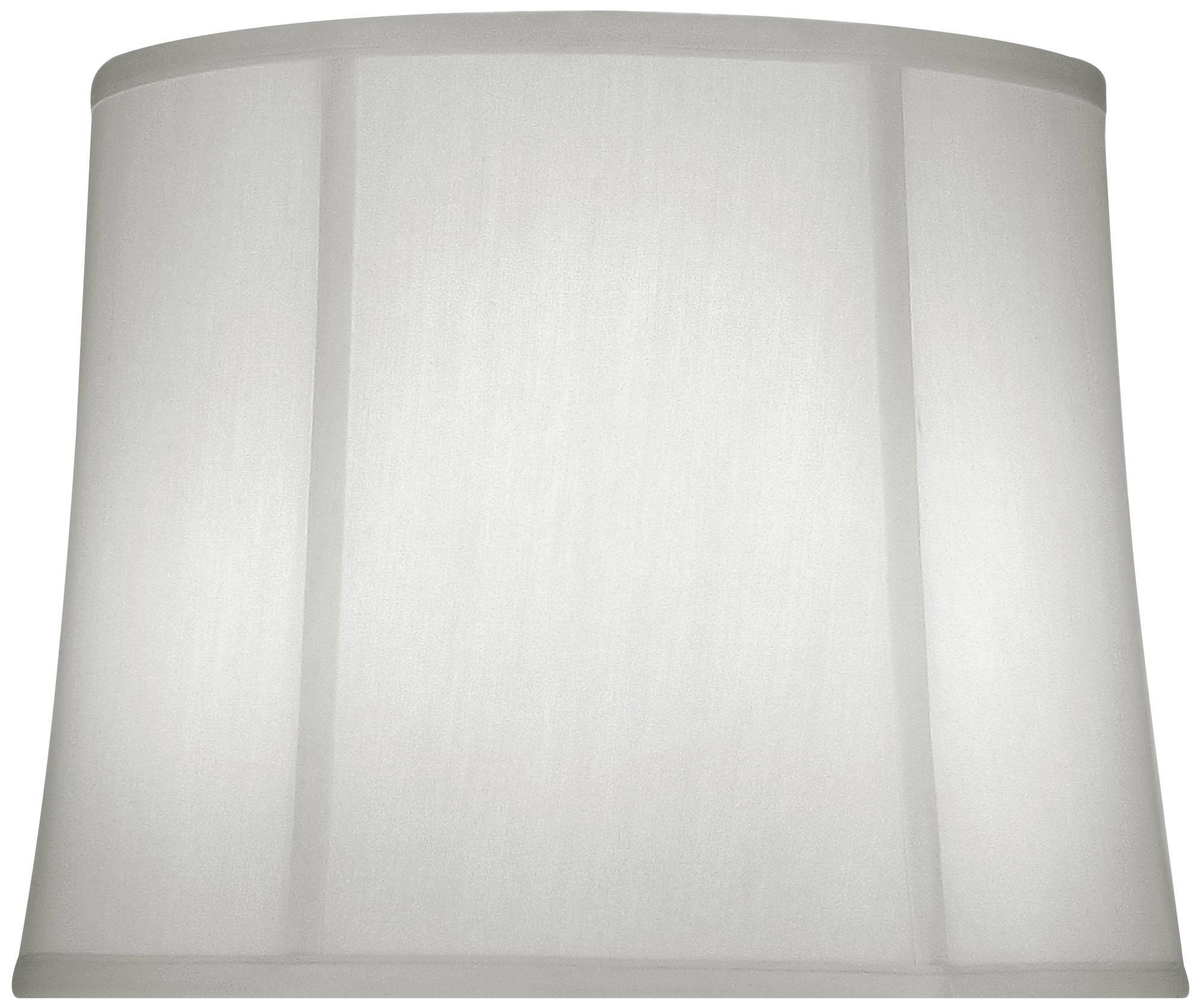white silk drum lamp shade