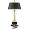 Georgetown Brass Finish Desk Lamp with USB Port