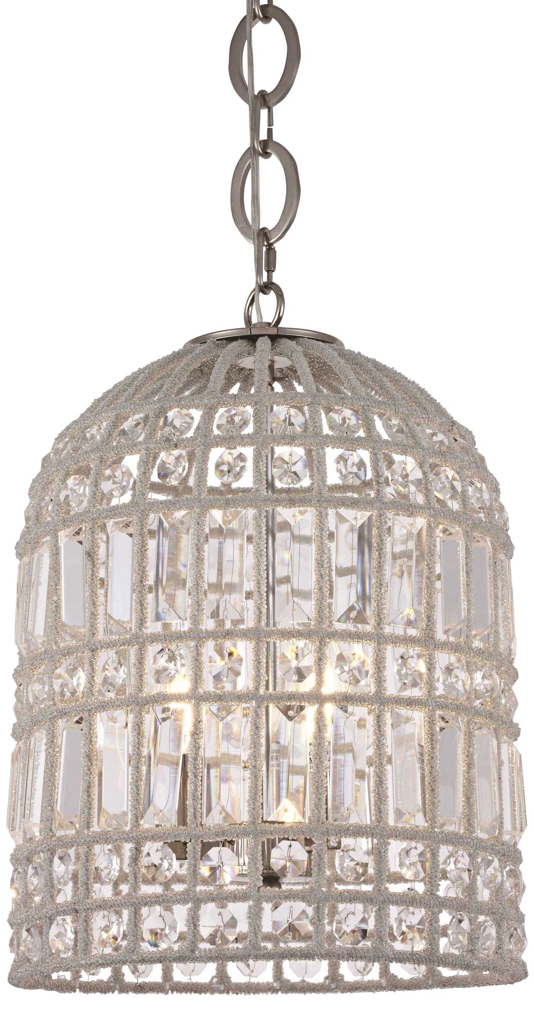 Capistrano 12" Wide Polished Nickel Mini Pendant