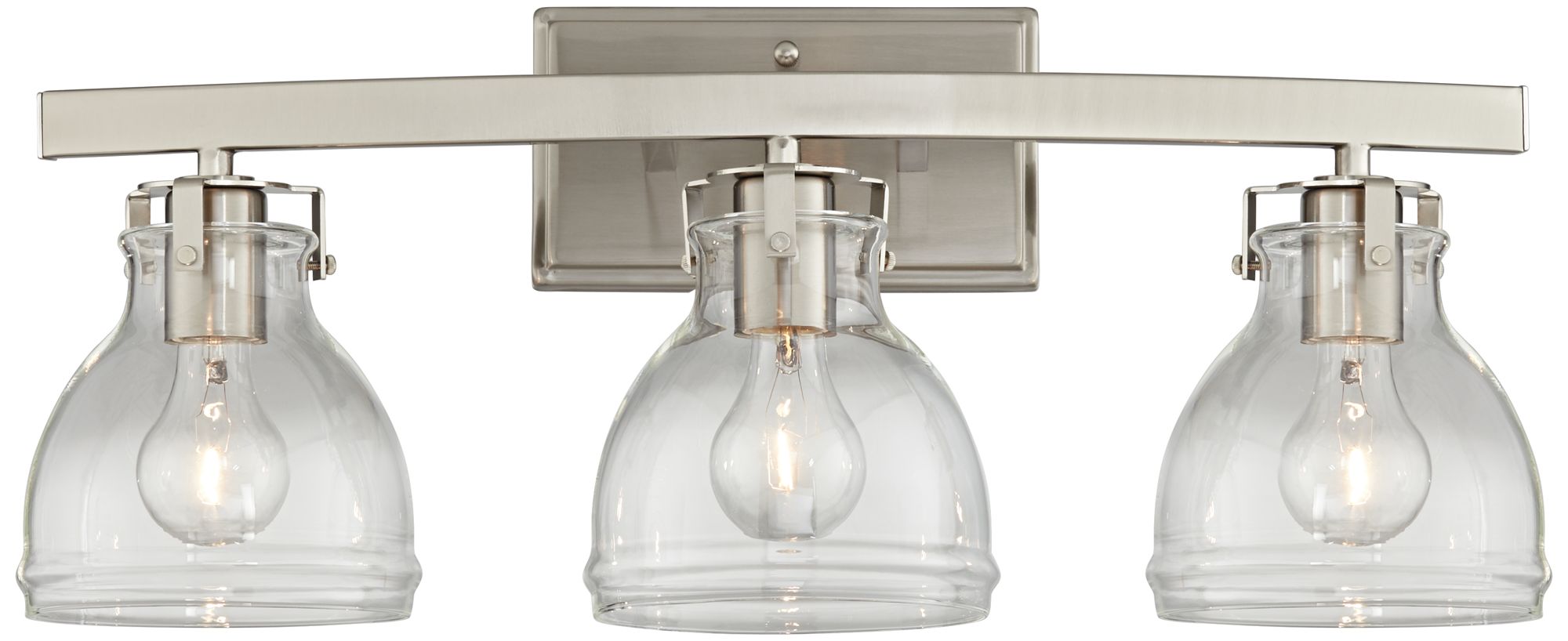 Possini Euro Design Possini Euro Bellis 23 1/2" Wide Brushed Nickel Bath Light