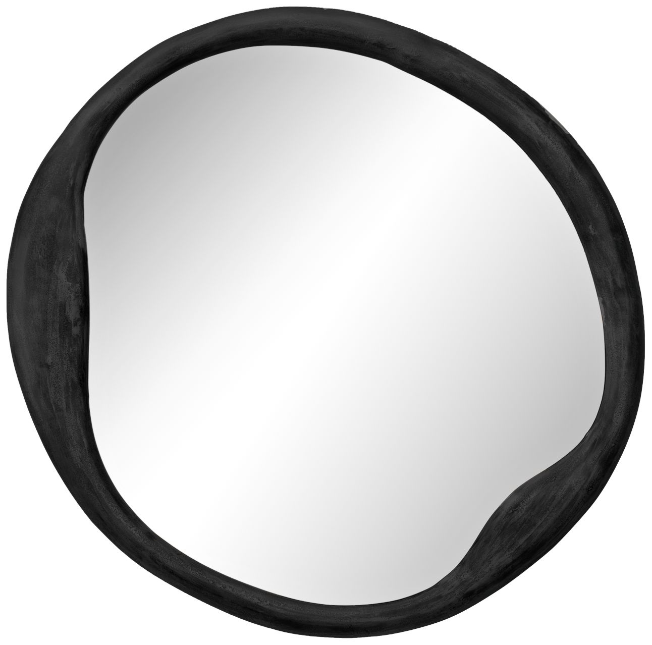 Jamie Young Organic Antique Iron 36" Round Wall Mirror