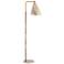 Jamie Young Vilhelm Antique Silver and Brass Floor Lamp