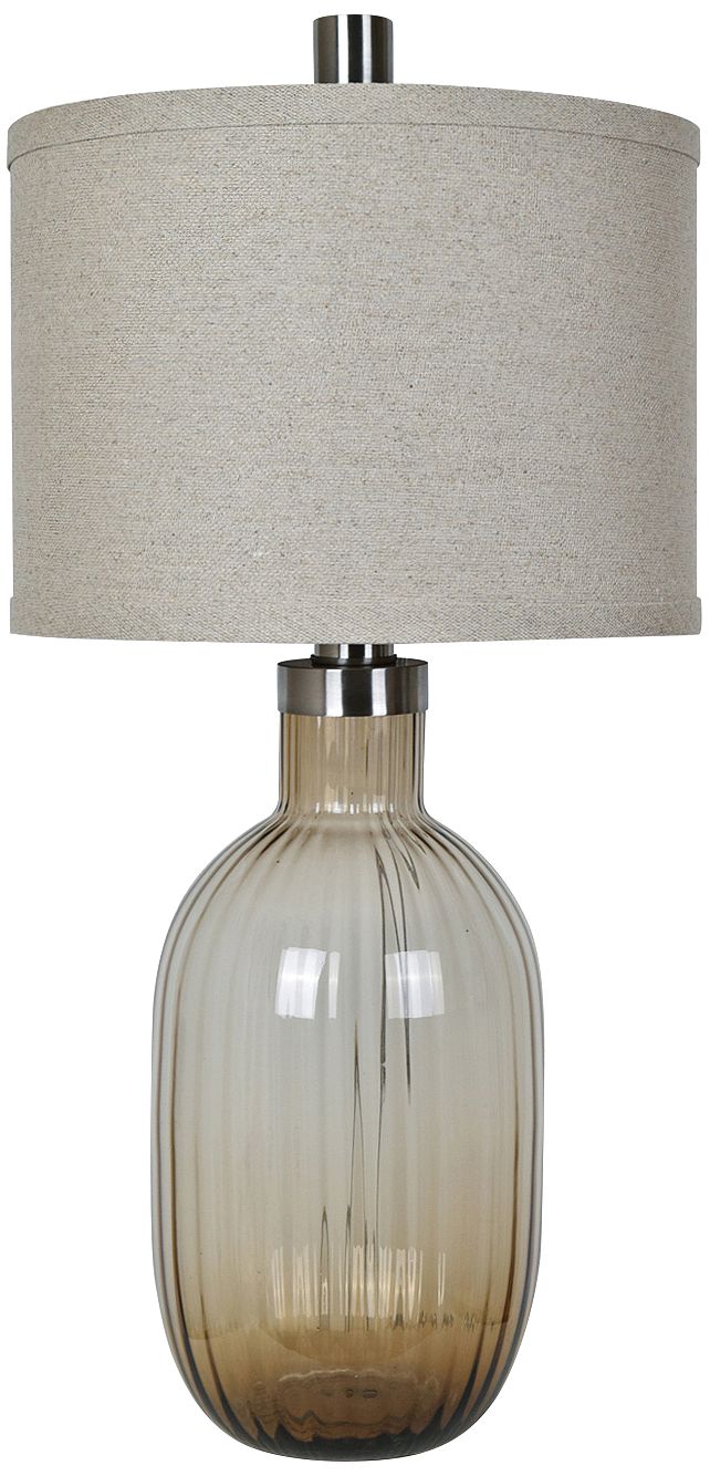 Crestview Collection Oliver Toasted Glass Table Lamp