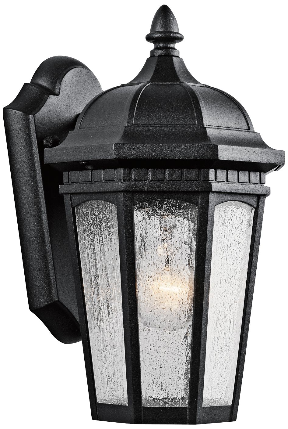 Kichler Courtyard 11" High Black Outdoor Wall Light