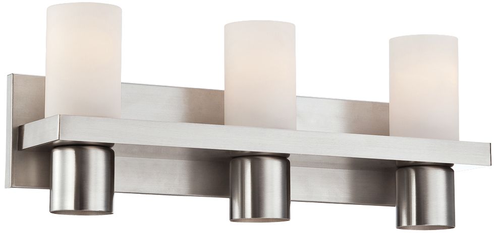 Pillar Collection 20" Wide Brushed Nickel Bath Light