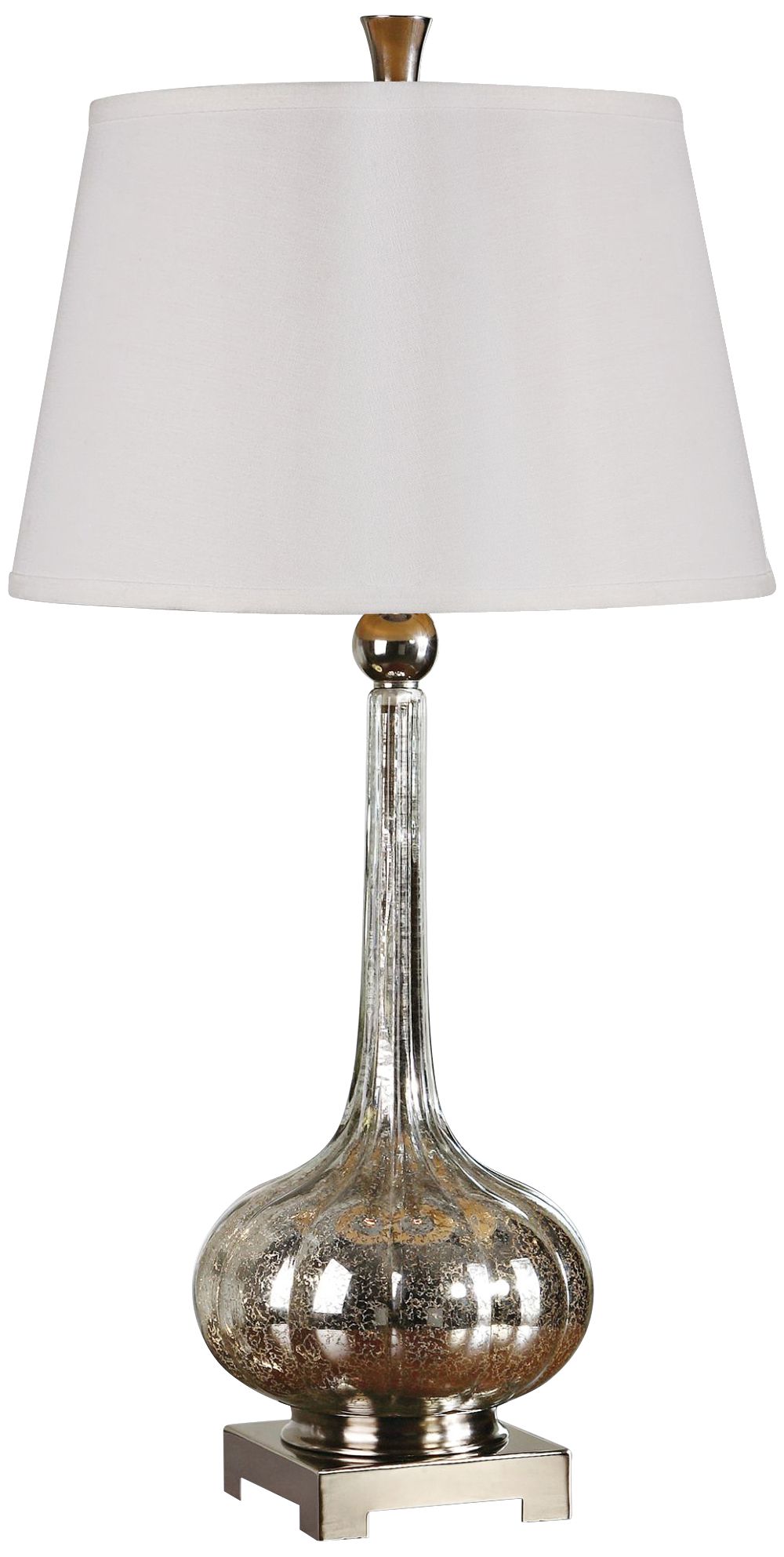 fluted glass table lamp