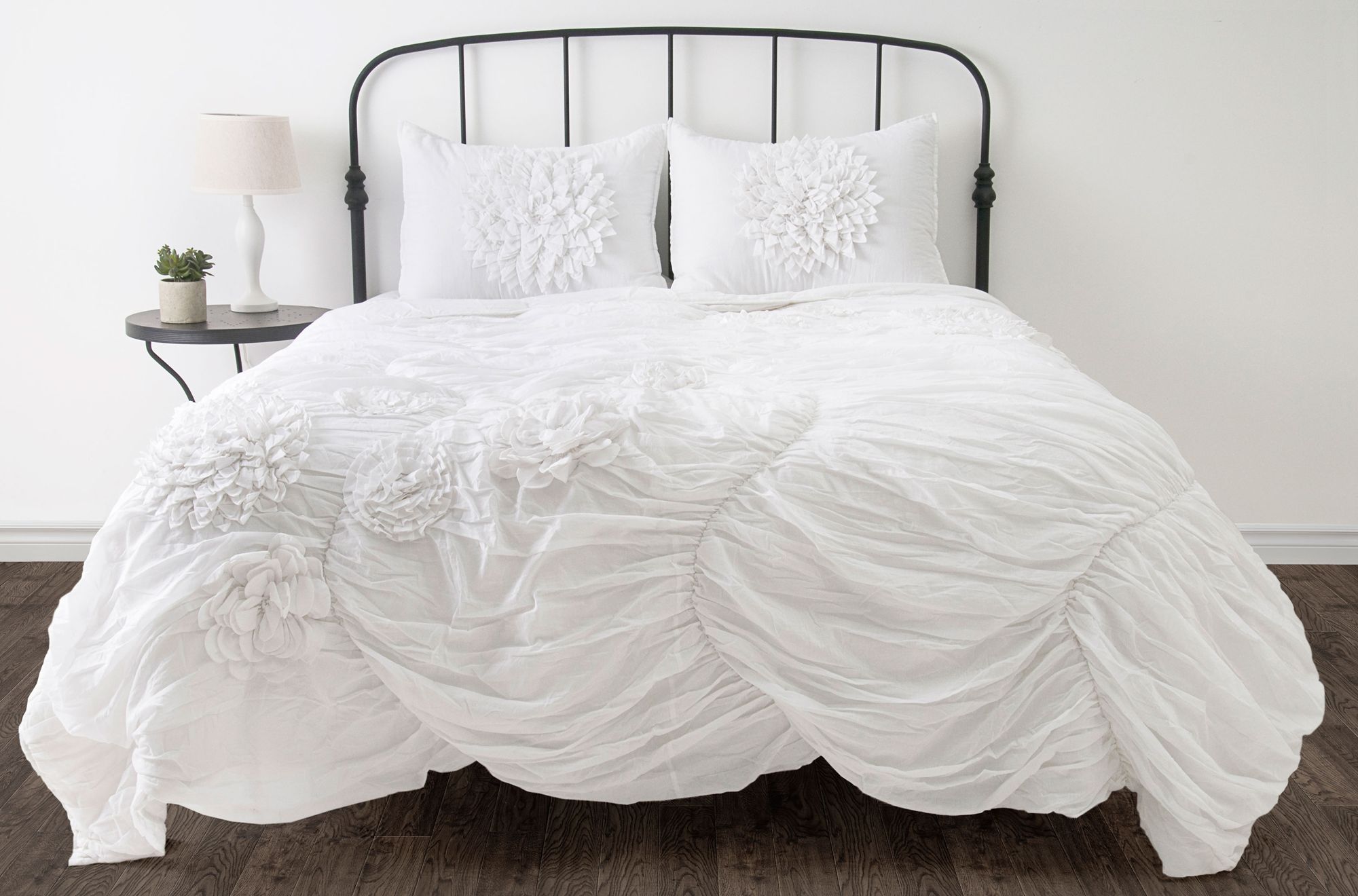 Hush Ruched Comforter Bedding Sets 3c286 Lamps Plus