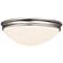 Access Atom 12" Wide Brushed Steel Ceiling Light