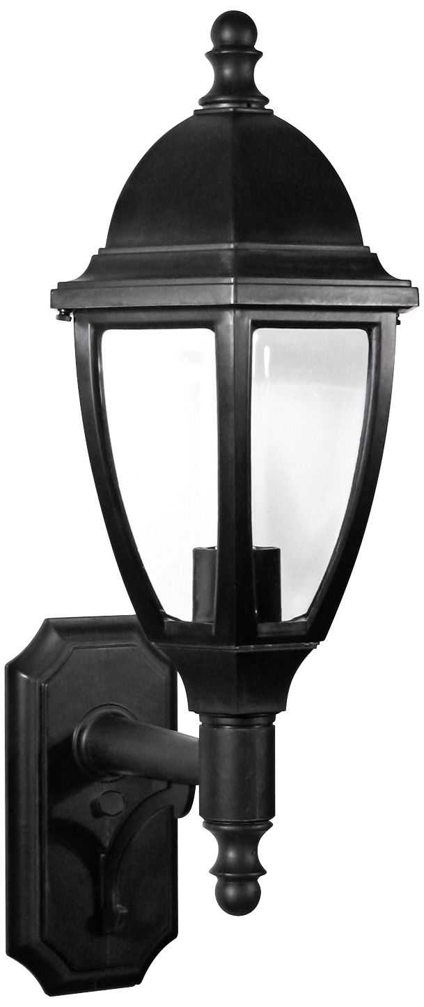 Everstone 26 1/4" High 100W Black Outdoor Wall Lantern