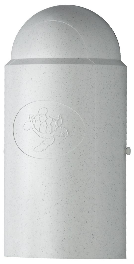 Everstone Turtle Whitestone Outdoor Wall Light