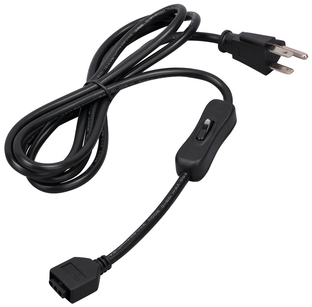 MXInterLink5 Black 72" Under Cabinet Light Power Cord
