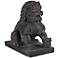 Left Foot Chinese Dog 13 1/2" High Outdoor Statue