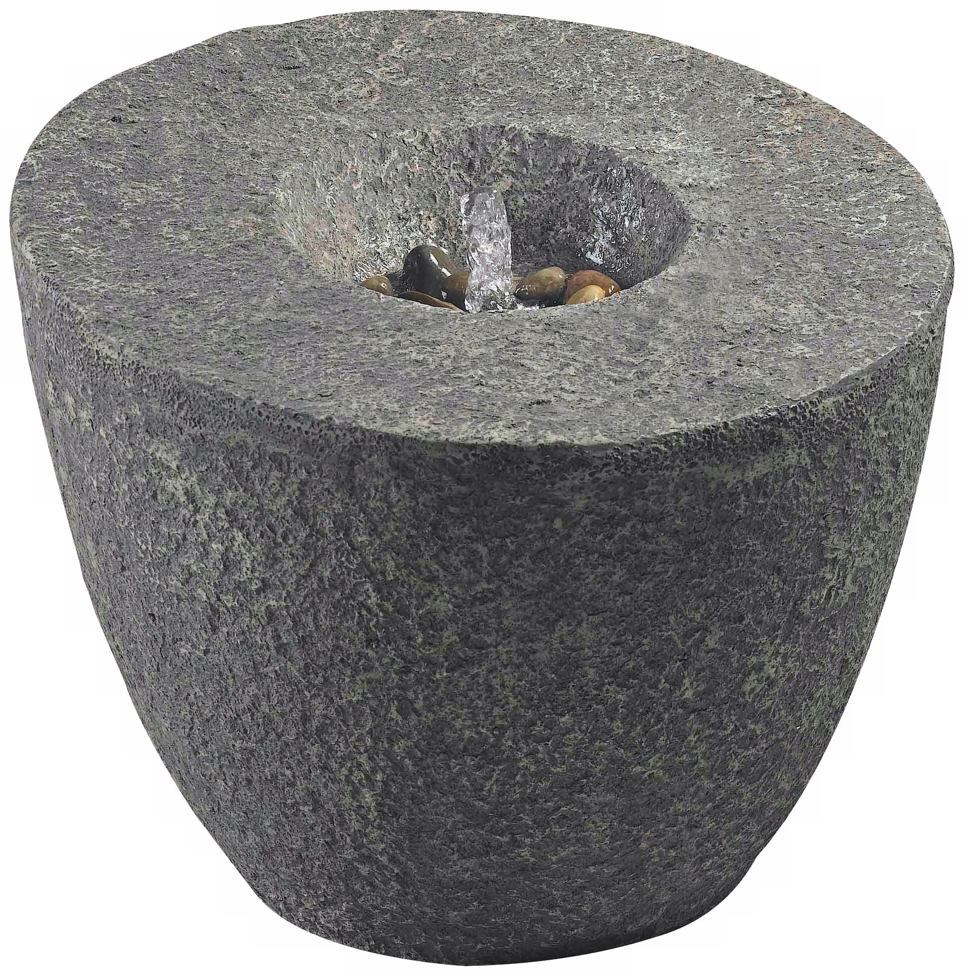 Magma 24" High Stone Finish Modern Bubbler Fountain