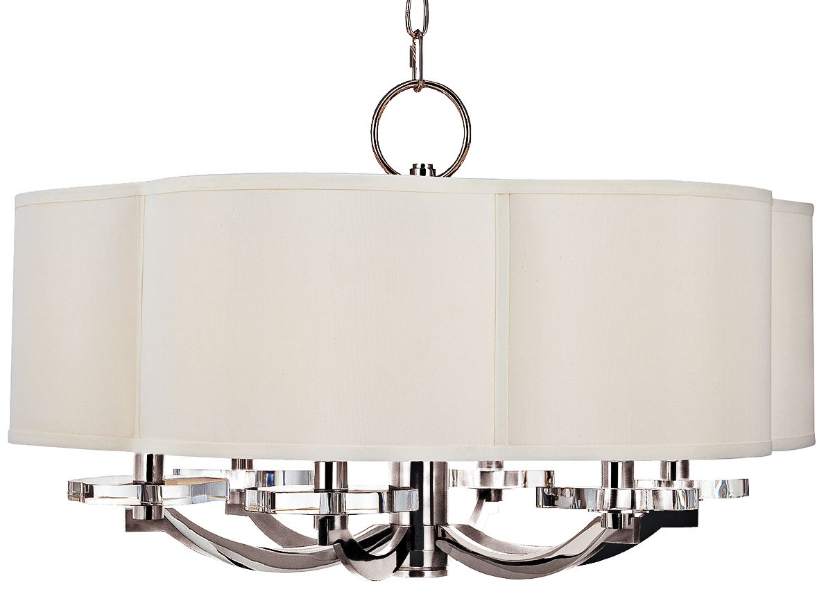 Hudson Valley Garrison 26" Wide Polished Nickel Chandelier
