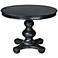 Uttermost Brynmore 42" Wide Round Black Wood Table
