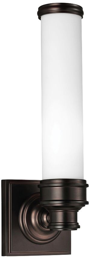 Feiss Payne 14 1/4" High Dark Plated Bronze Wall Sconce