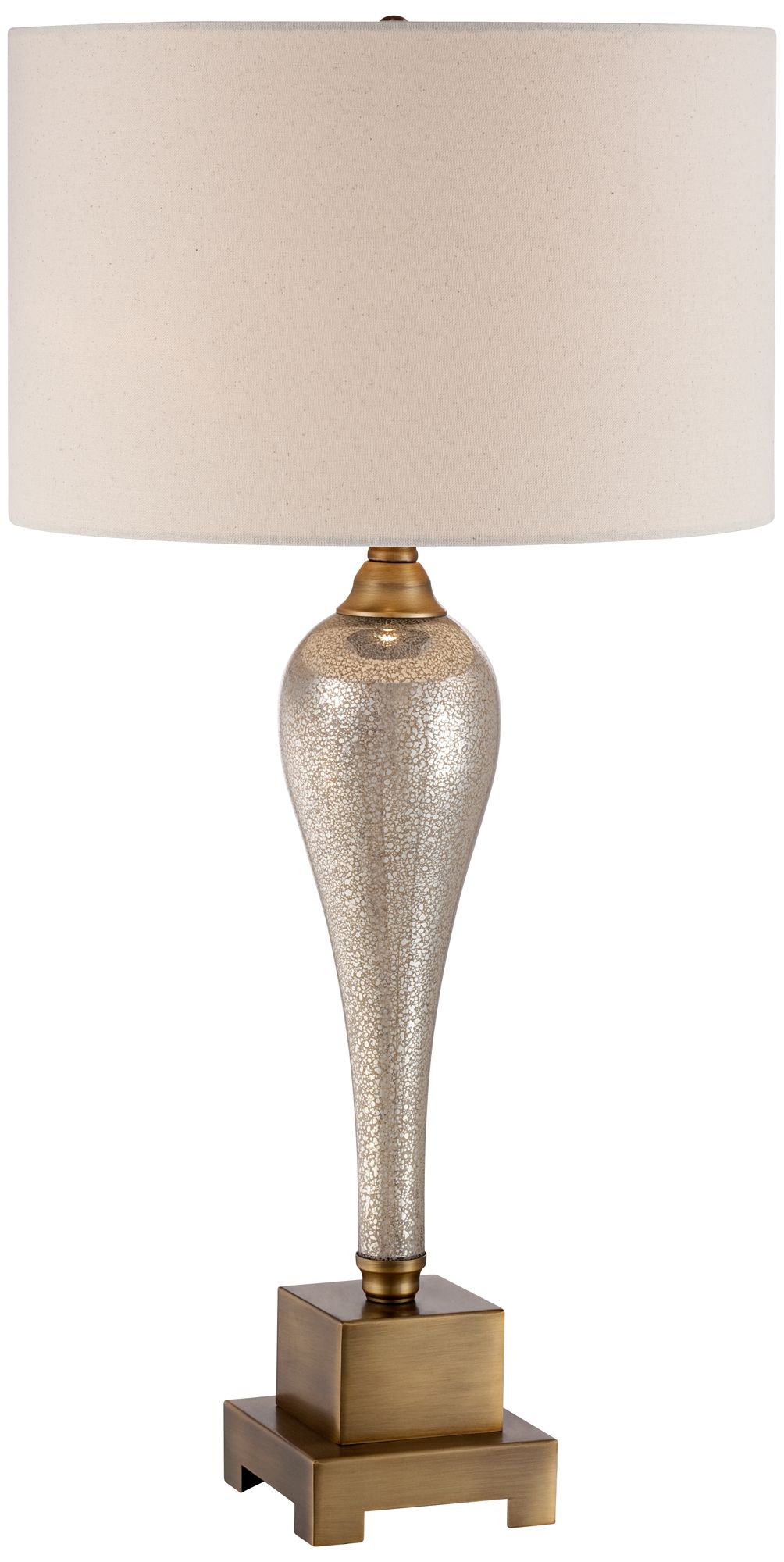 Gigi Mercury Glass Table Lamp by Possini Euro Design 3H030 Lamps Plus