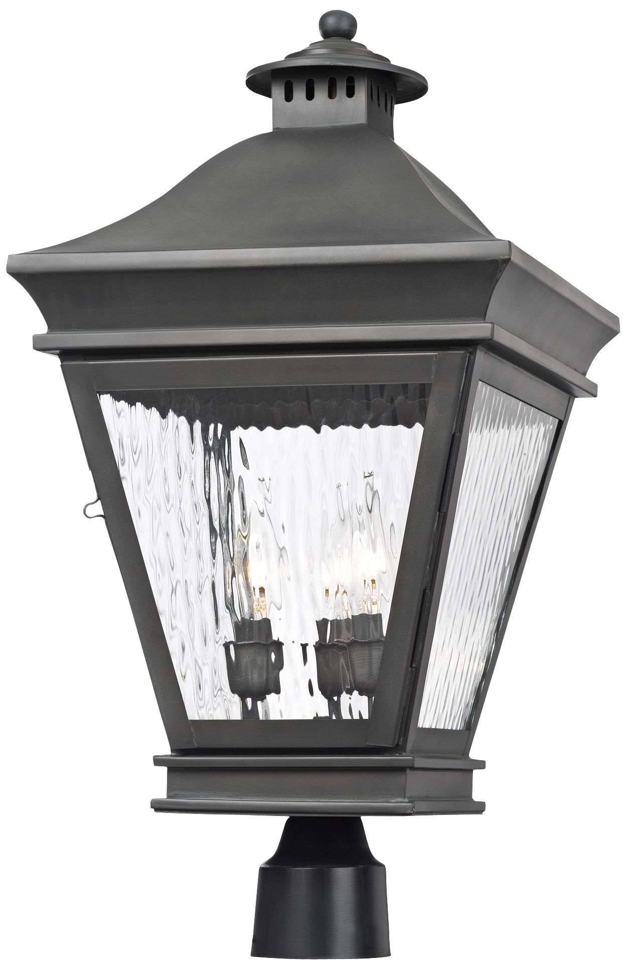 Landings Collection 22" High Charcoal Outdoor Post Light