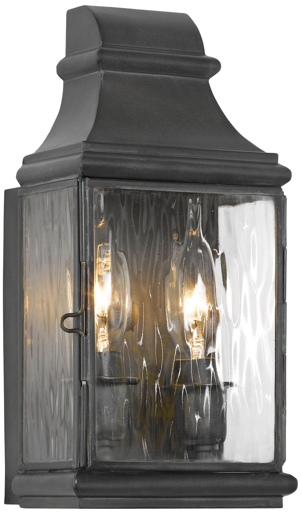 Jefferson 10 1/2" High Charcoal Outdoor Wall Light