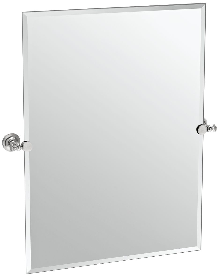 Gatco Tavern Satin Nickel 28" x 31 1/2" Wall Mirror