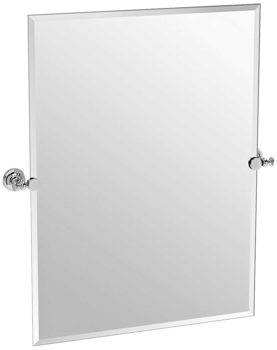 Gatco Tavern Polished Nickel 28" x 31 1/2" Wall Mirror