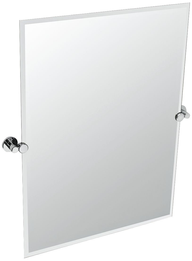 Gatco Channel Chrome Frameless 23 1/2" x 31 Wall Mirror