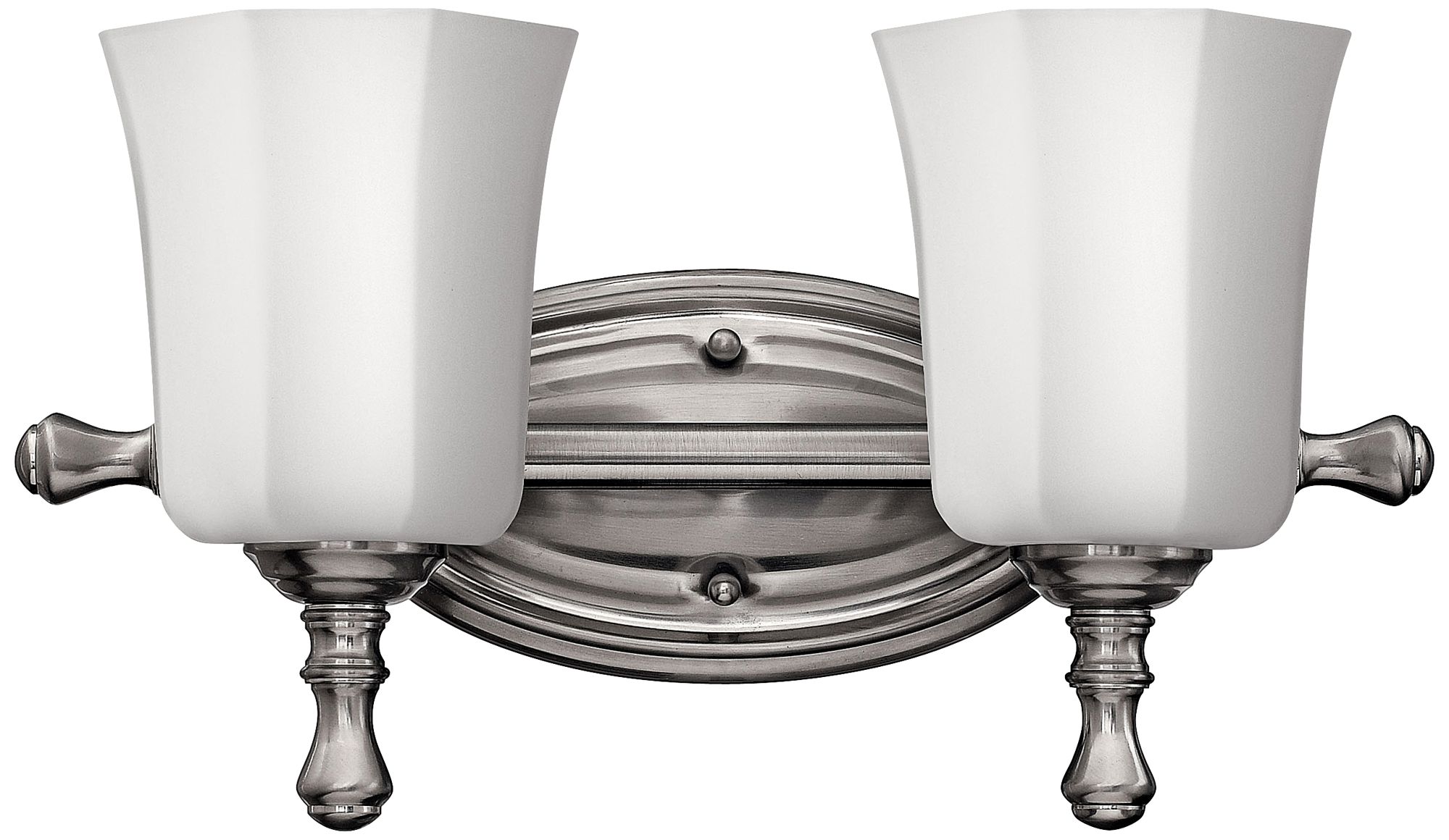 Hinkley Shelly 16" Wide Brushed Nickel 2Light Bath Light 3J489