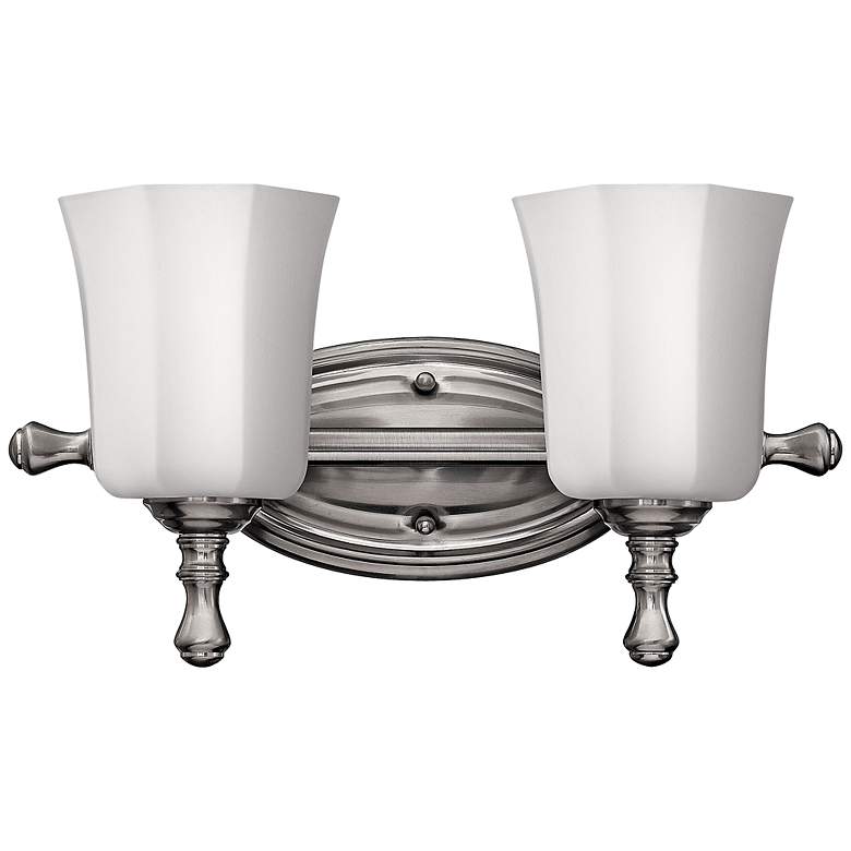 Hinkley Shelly 16&quot; Wide Brushed Nickel 2-Light Bath Light