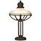 Franklin Iron Works™ Glass And Metal Industrial Table Lamp