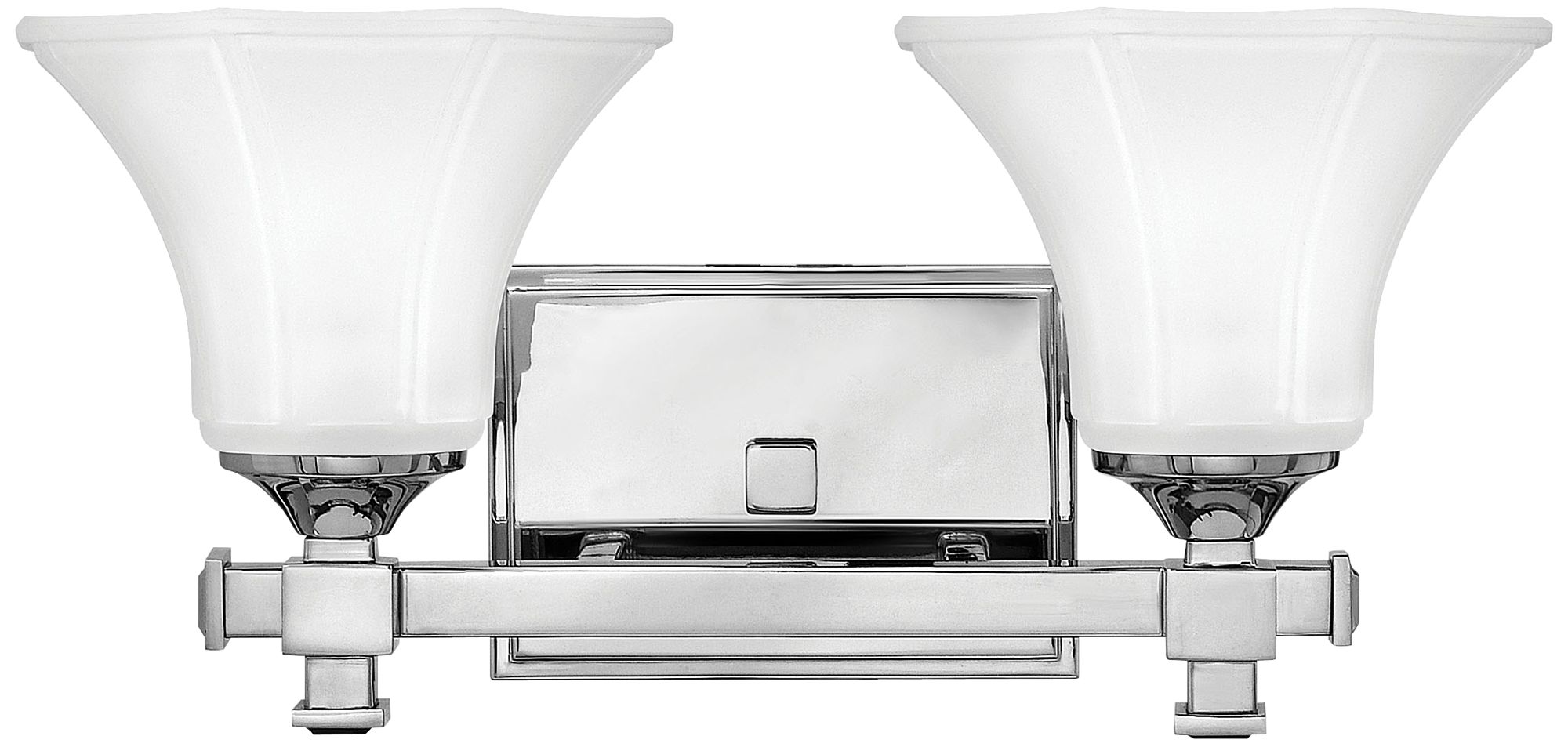 Hinkley Abbie 16" Wide Chrome 2-Light Bath Light