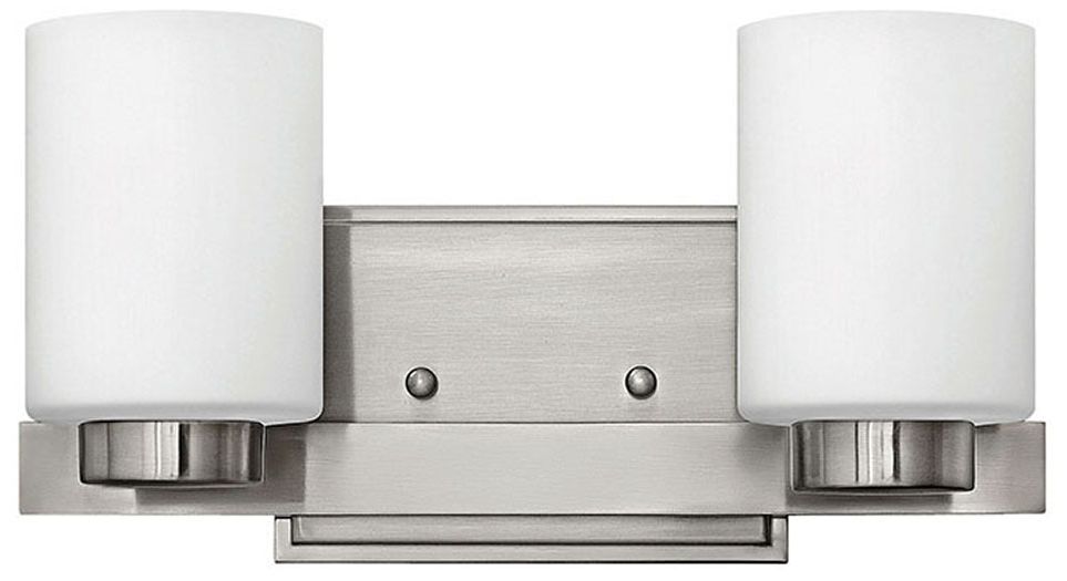 Hinkley Miley 13" Wide Brushed Nickel 2-Light Bath Light