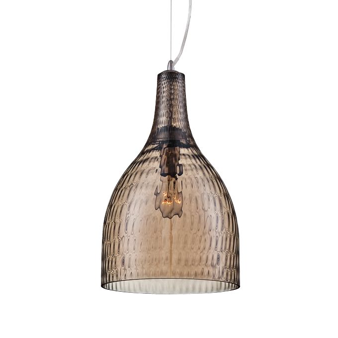 Eurofase Altima 10" Wide Large Amber Glass Mini Pendant