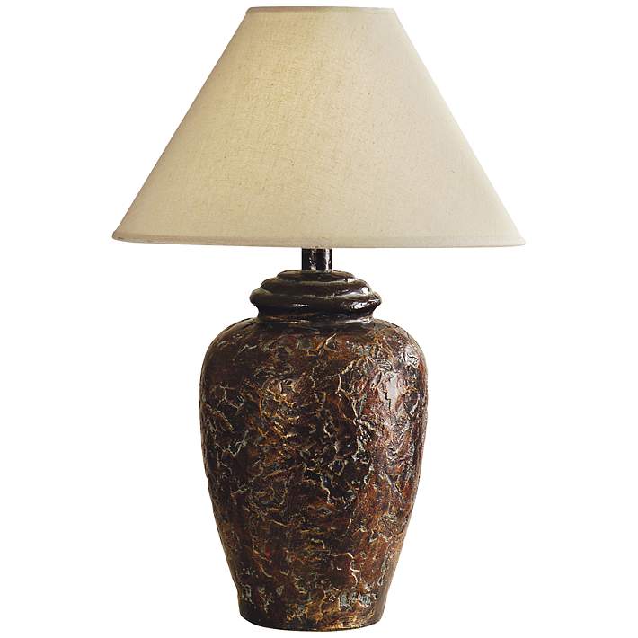 Socorro Bronze Finish Large Jar, Southwestern Bedroom Table Lamps Uk