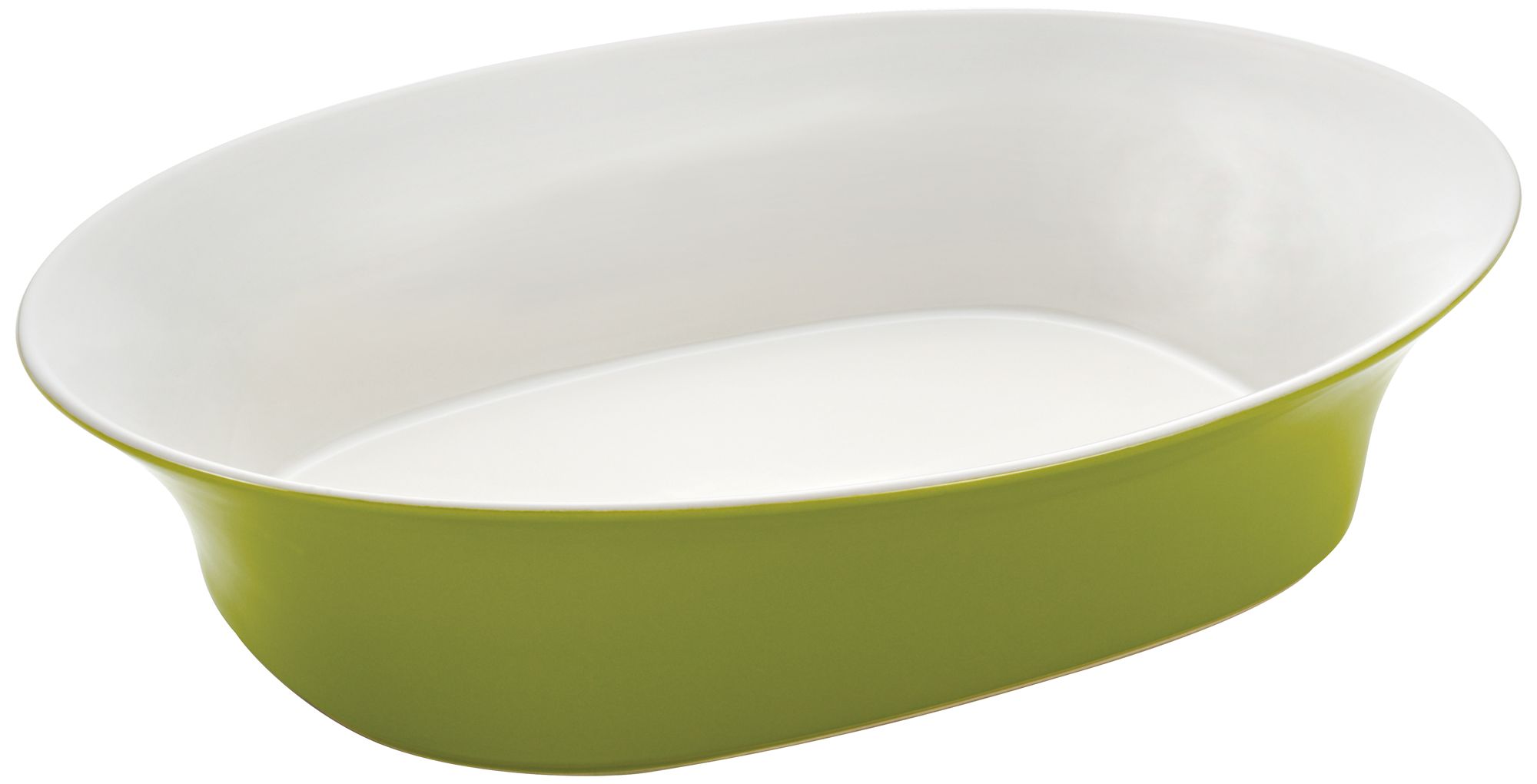 Rachael Ray Round and Square Green 14" Oval Serving Bowl