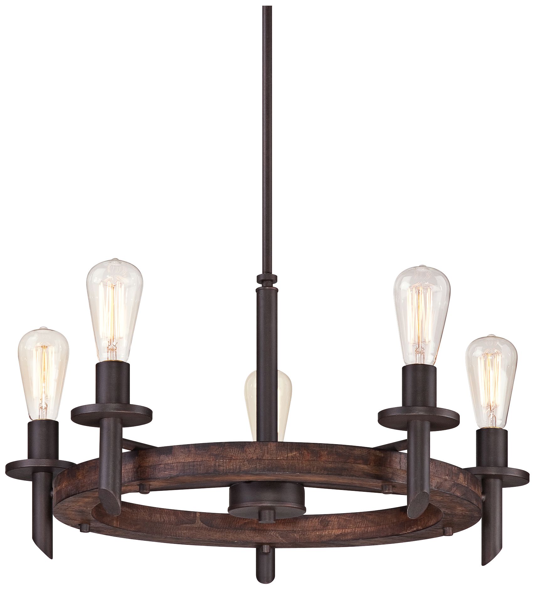 Quoizel Tavern 5Light Dark Bronze Chandelier 3M284 Lamps Plus