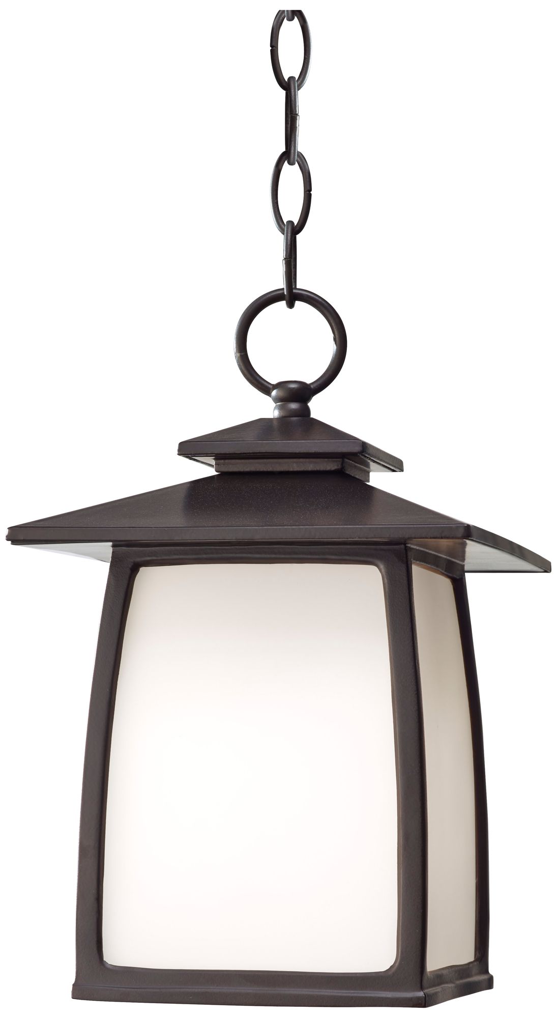 Feiss Wright House 12 1/4" High Bronze Outdoor Hanging Light