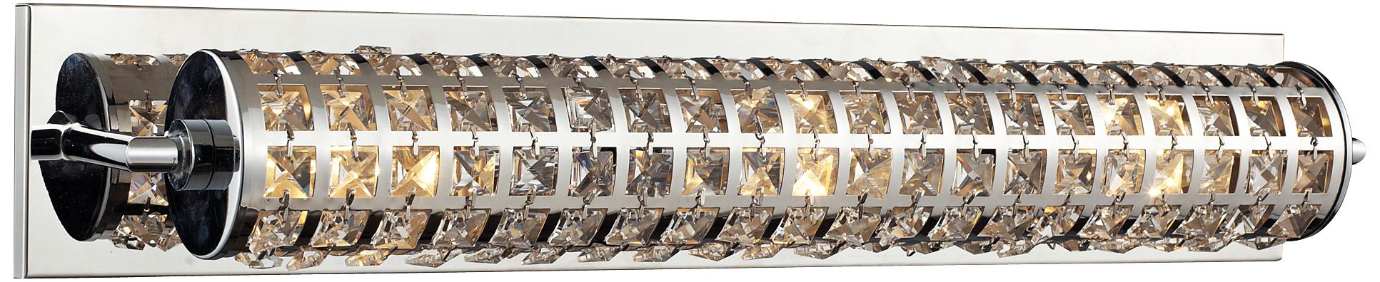 Crystallure Collection 25" Wide Polished Chrome Bath Light