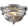 Crystallure 13" Wide Polished Chrome Ceiling Light