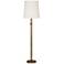 Robert Abbey Buster Chica White And Aged Brass Floor Lamp