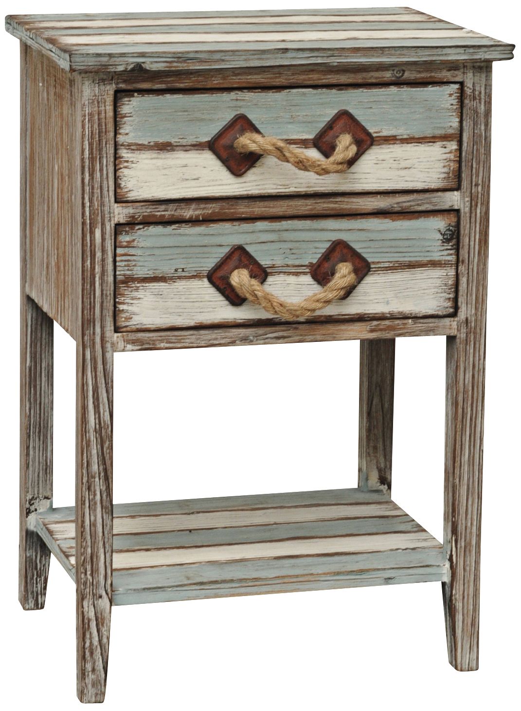 Nantucket 18" Wide Weathered Wood Accent Table