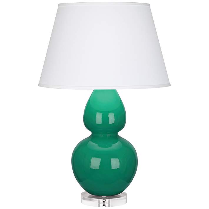 Robert Abbey Double Gourd Emerald Green, Emerald Green Lamps