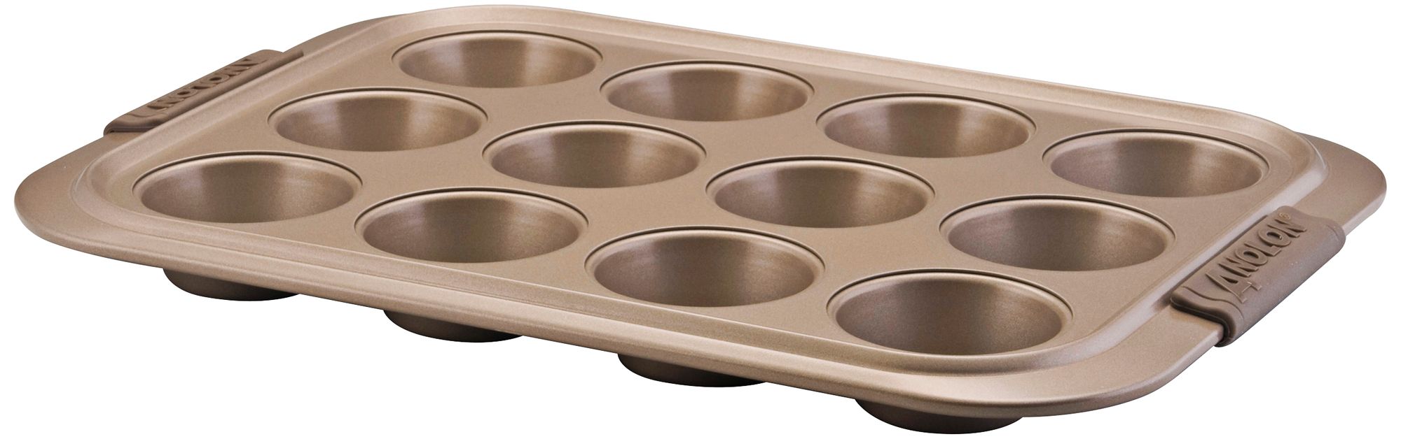 Anolon Bronze Bakeware 12-Cup Muffin Pan