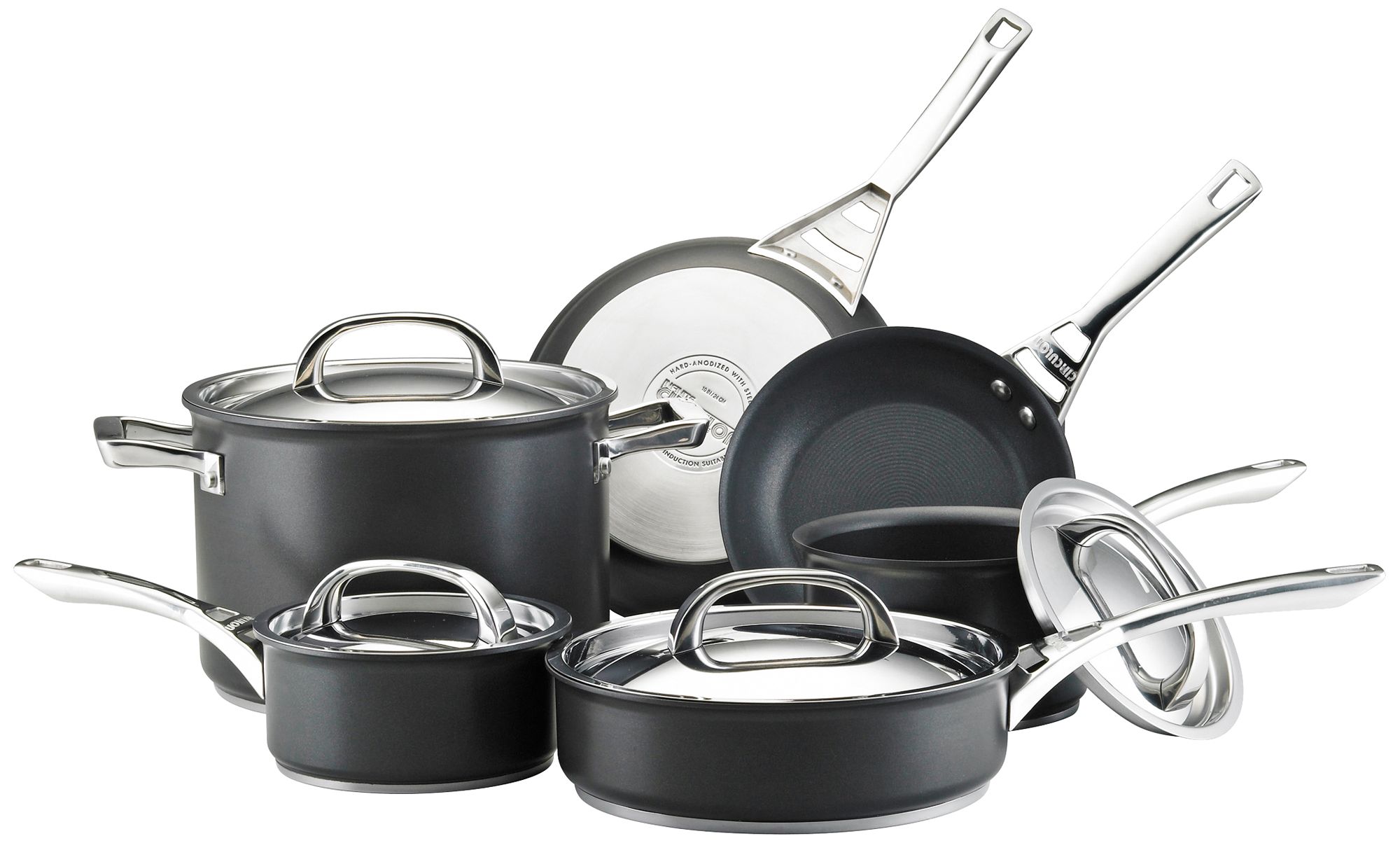 Circulon Infinite Black Aluminum 10-Piece Cookware Set