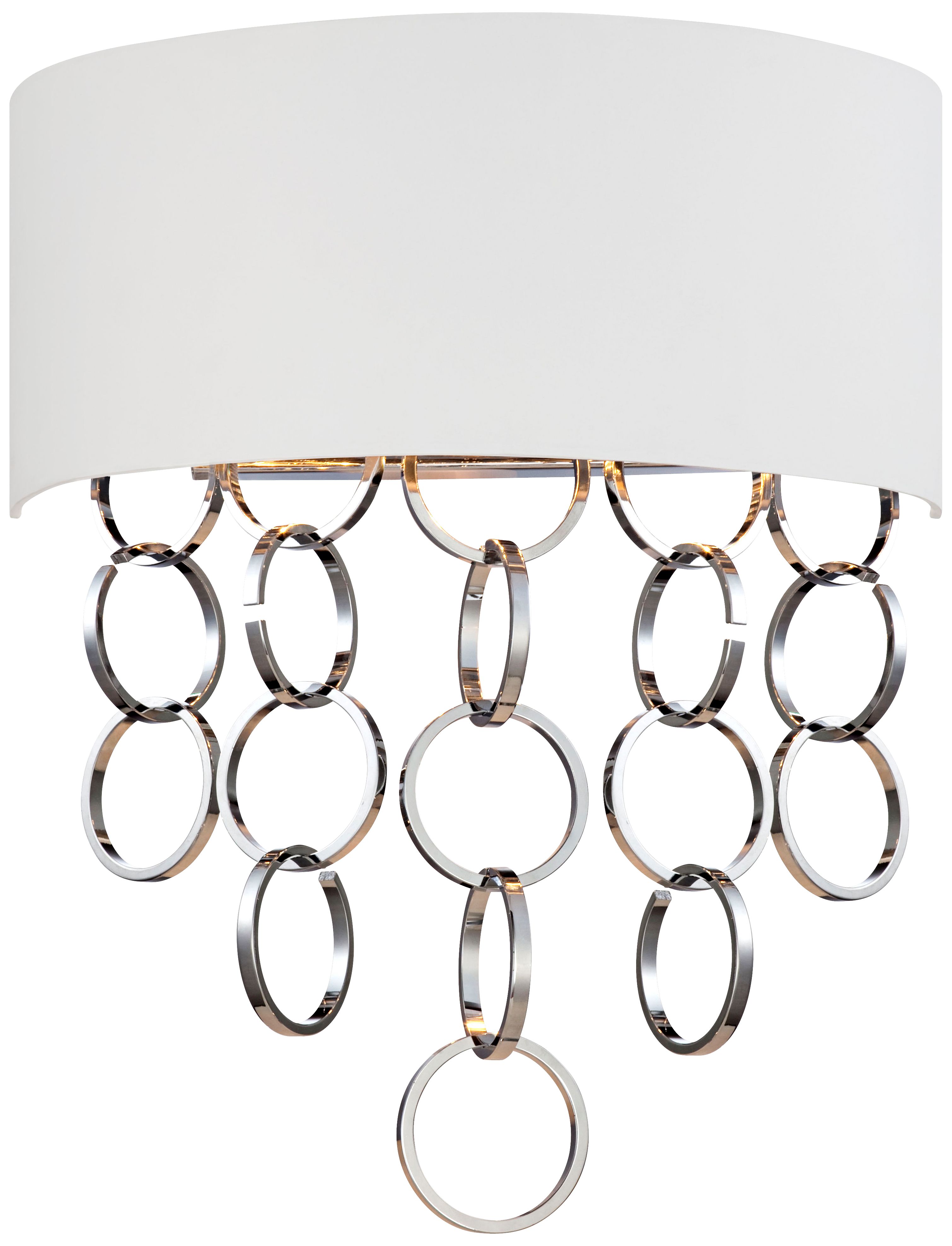 Eurofase Novello 19" High White Chrome Wall Sconce