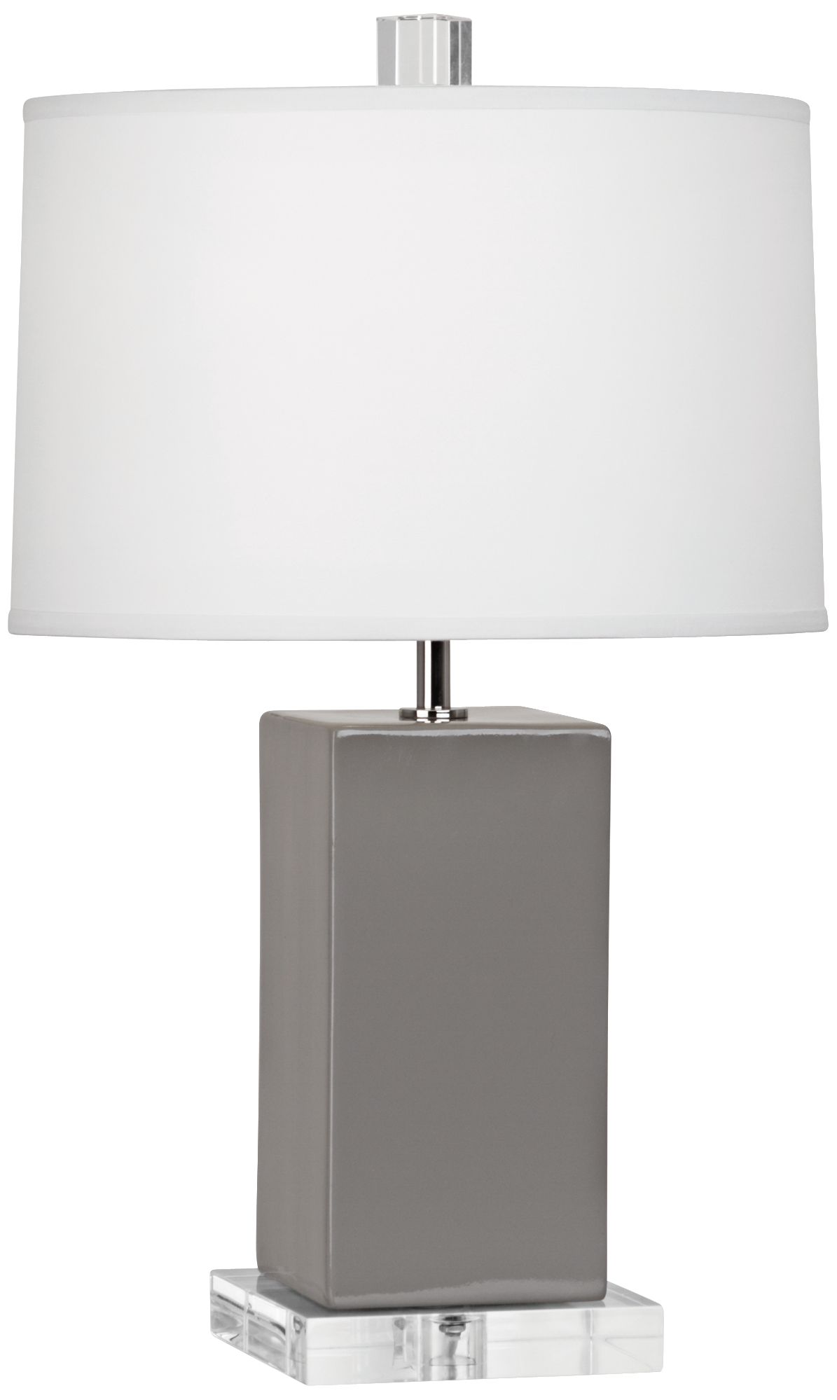 Robert Abbey 19 1/4"H Harvey Smoky Taupe Ceramic Accent Lamp