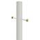 White 84" High Cross Arm Outdoor Direct Burial Lamp Post 