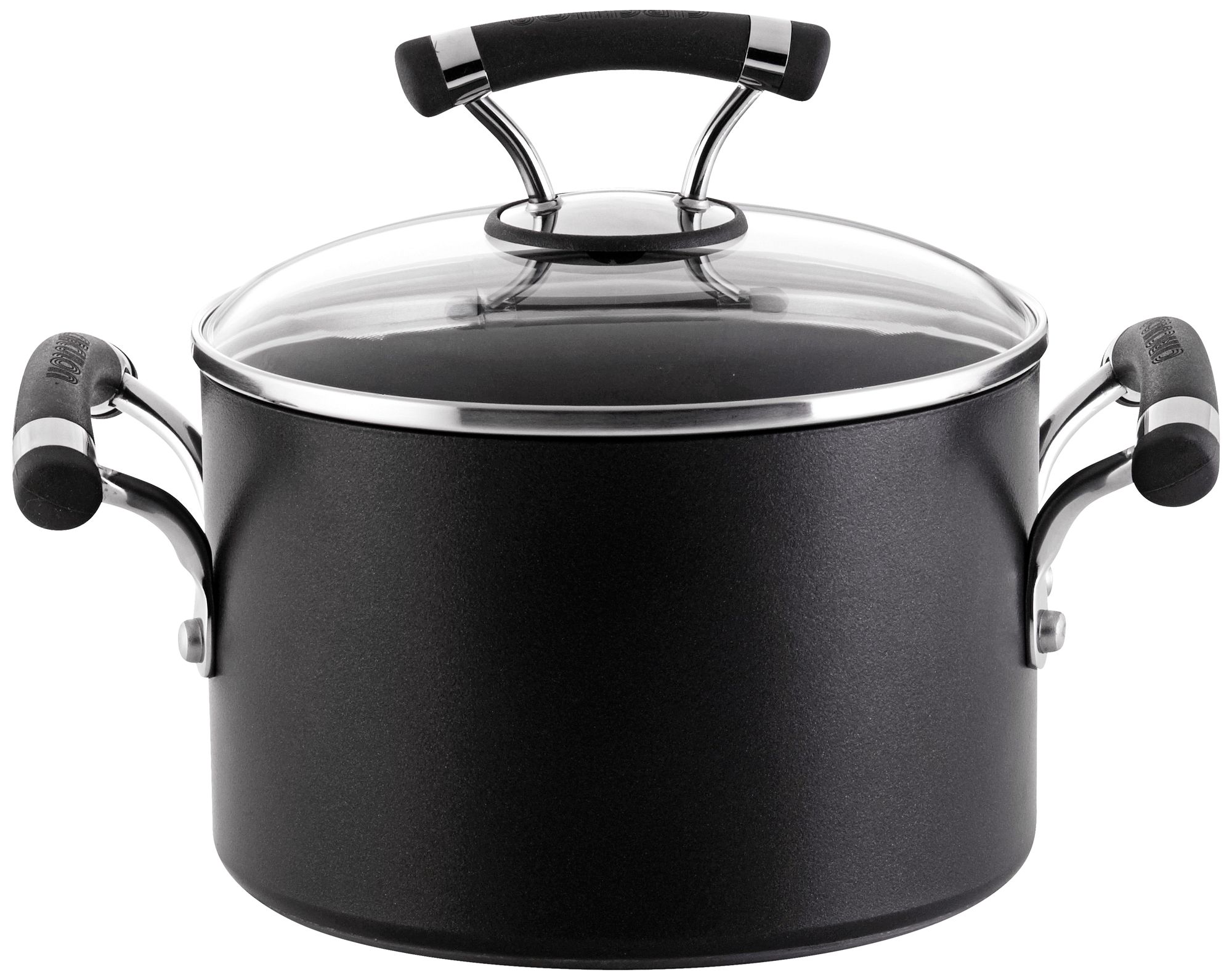 Circulon Contempo Black Aluminum 3-Quart Covered Saucepot