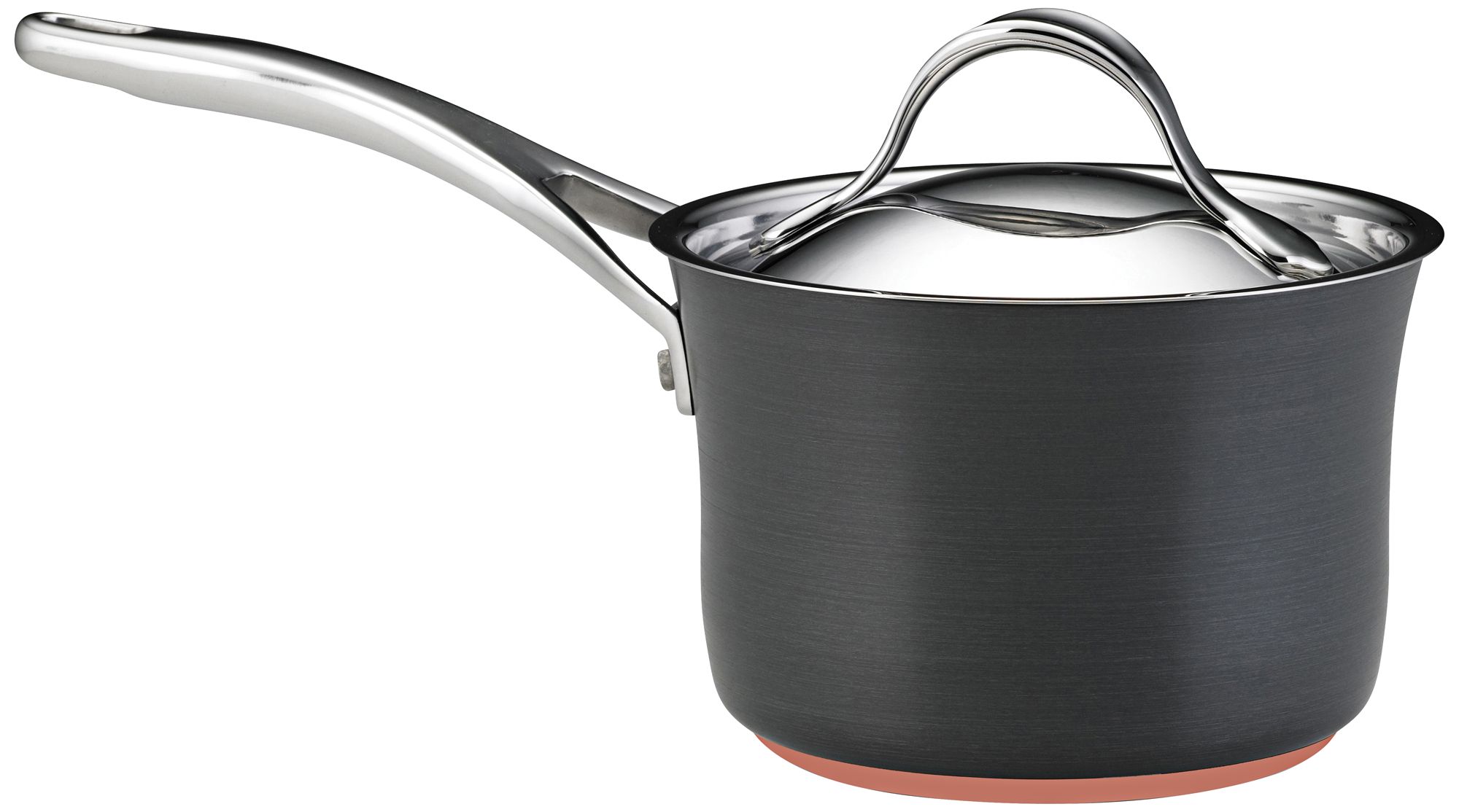 Anolon Nouvelle Gray Copper 2-Quart Covered Saucepan