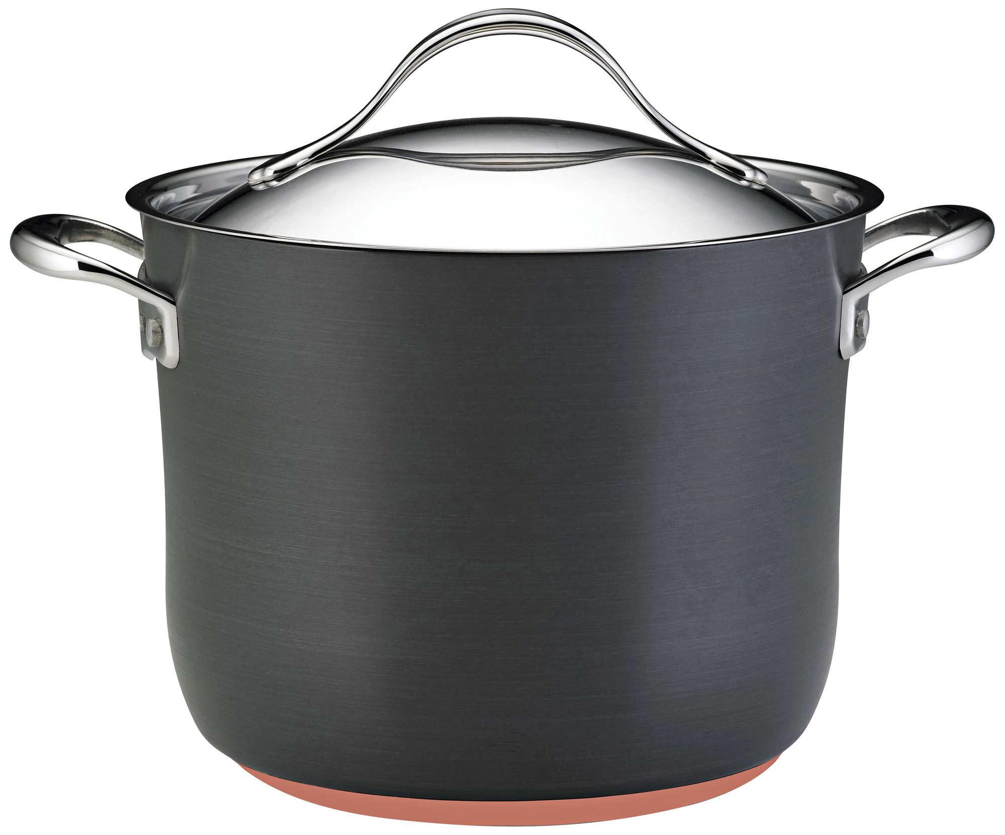 Anolon Nouvelle Gray Copper 8-Quart Covered Stockpot